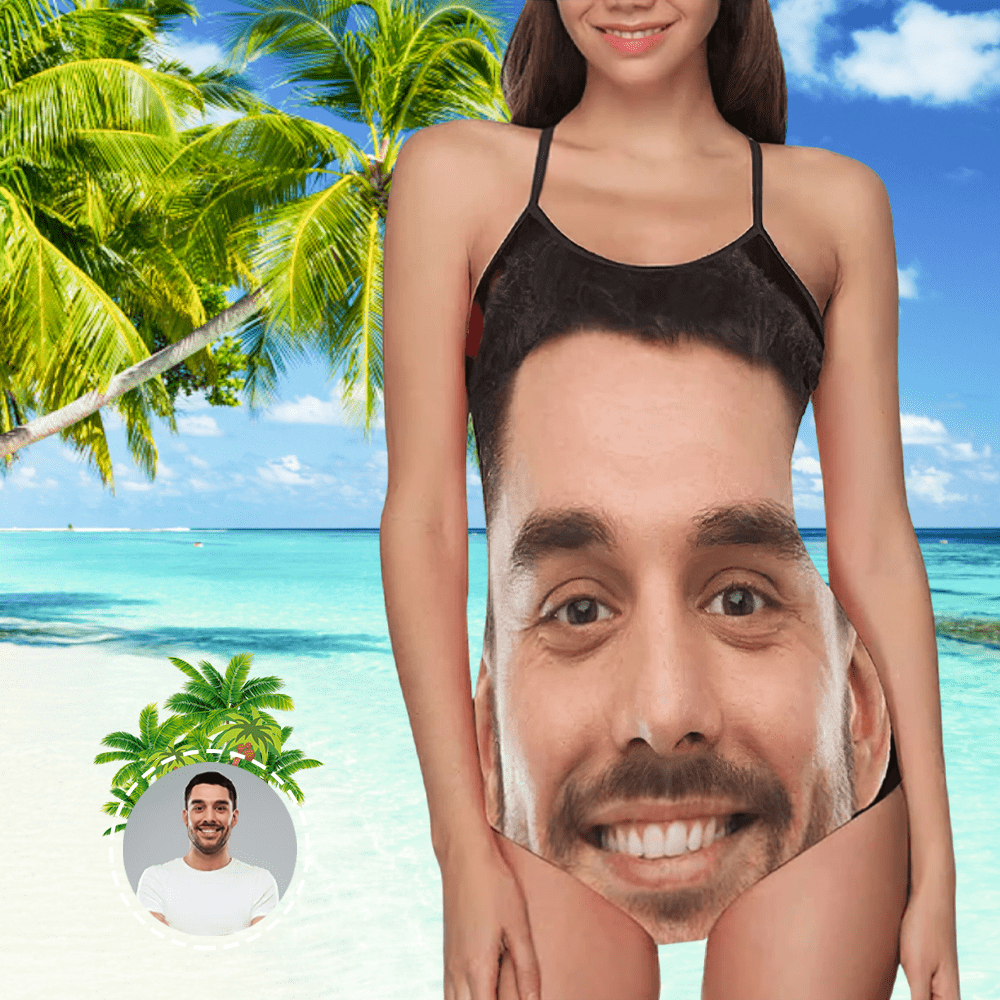 Custom Bathing Suit Face Bachelorette Swimsuit Women's One Piece Bridesmaid Party Swimsuits for Company - Image 2