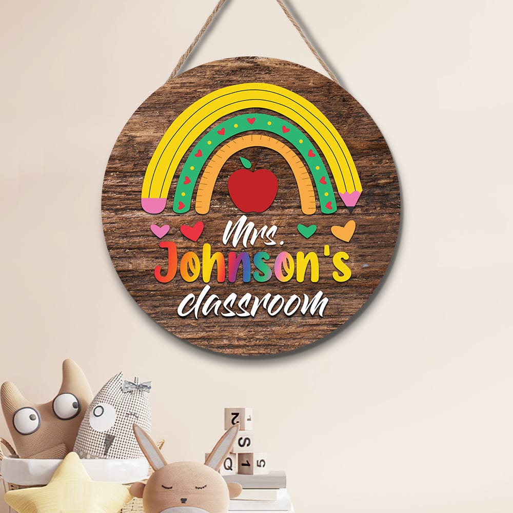 Teacher Appreciation Gifts Custom Teacher Name Sign for Door