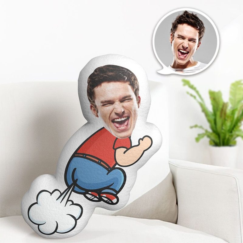 Custom Face Pillow Minime Dolls Fart Man Personalized Photo Gifts