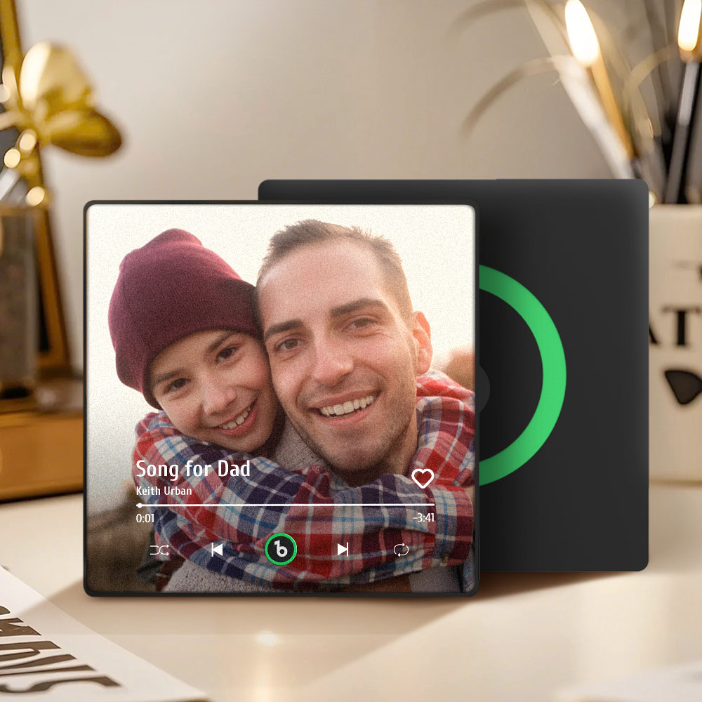 Custom Music And Photo Fridge Magnet FridgeBeats Pro Supports Bluetooth Connectivity Gift for Father