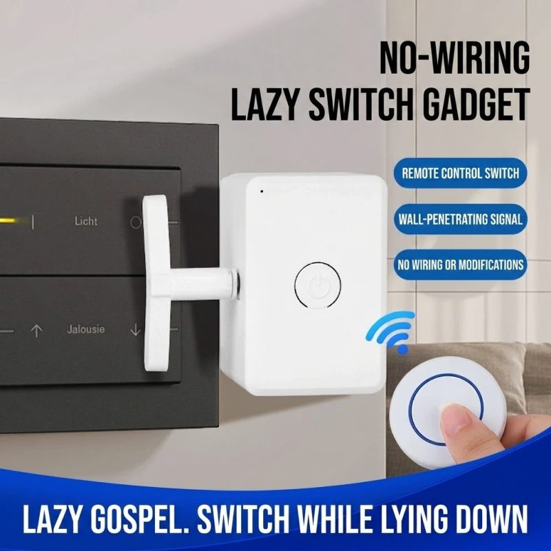 Wireless Switch Button Pusher Kit No Wiring Smart Switch With Remote Control Retrofit Existing Light Switches Without Modifications For Bedside Dorm Lazy Gospel Wall Penetrating Signal 6