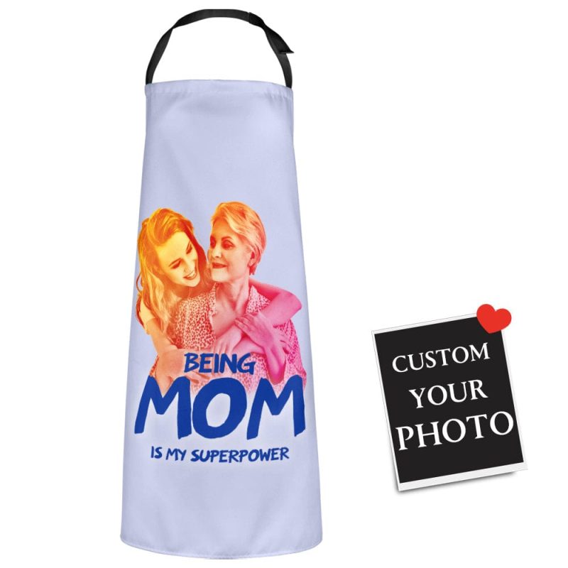 Custom Photo Apron Mother’s Day Apron Personalized Gifts for Mom