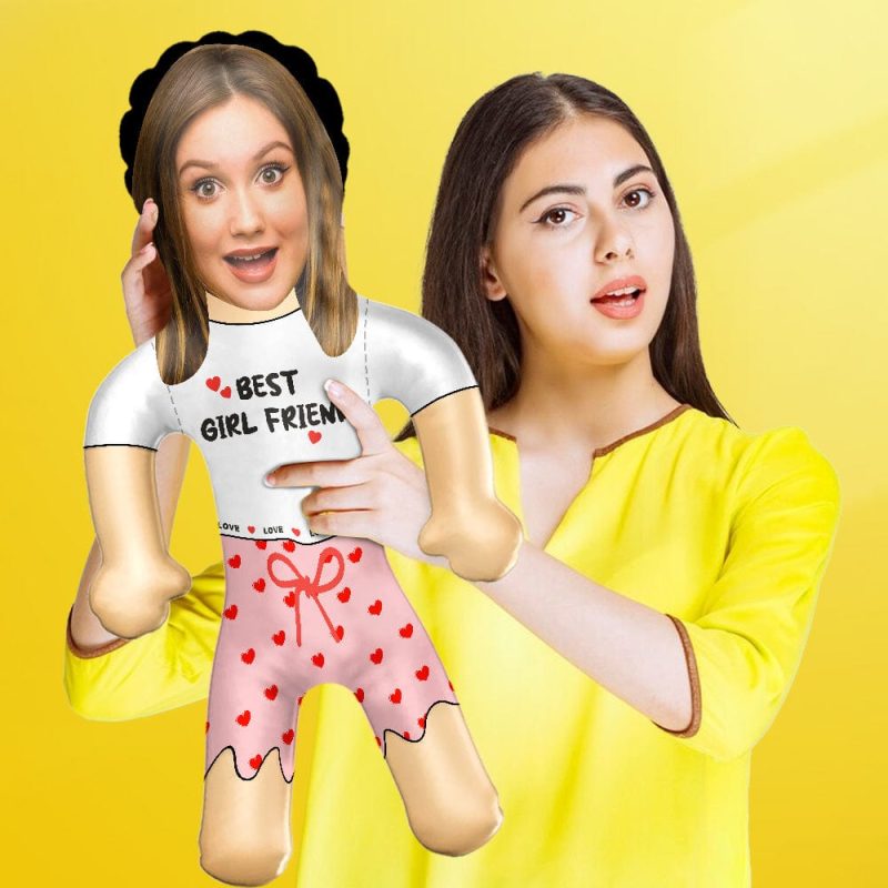 Custom Blow Up Doll Personalized Your Face & Text Air Minime Doll For Couple