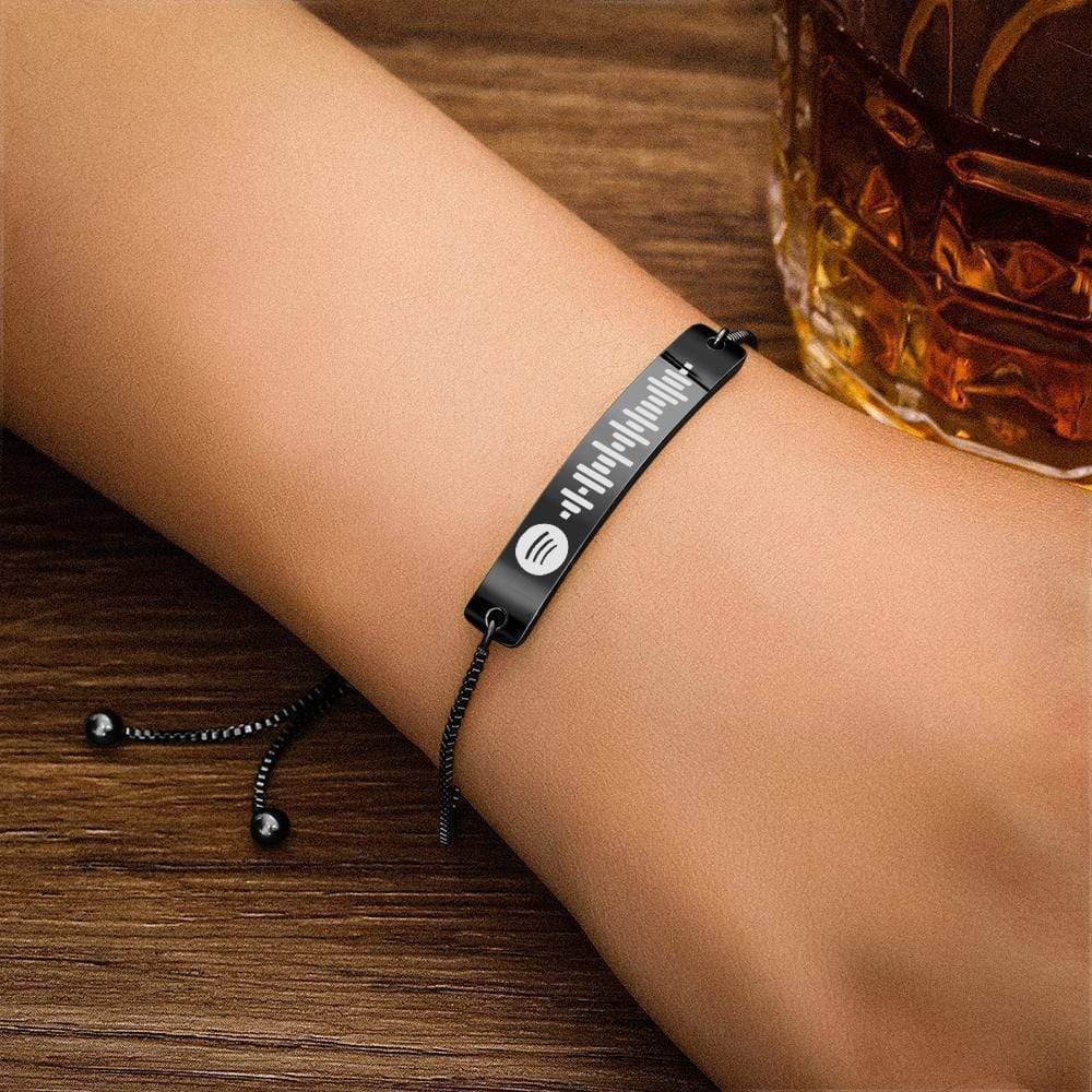 Spotify Barcode Bracelet Custom Bracelet Graduation Gifts for Girlfriend Rose Gold - Image 2