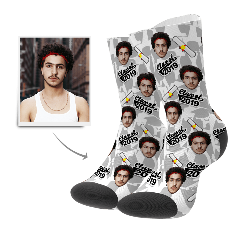 Graduation Socks Gifts Custom Graduation Memorial Gift (Diploma)