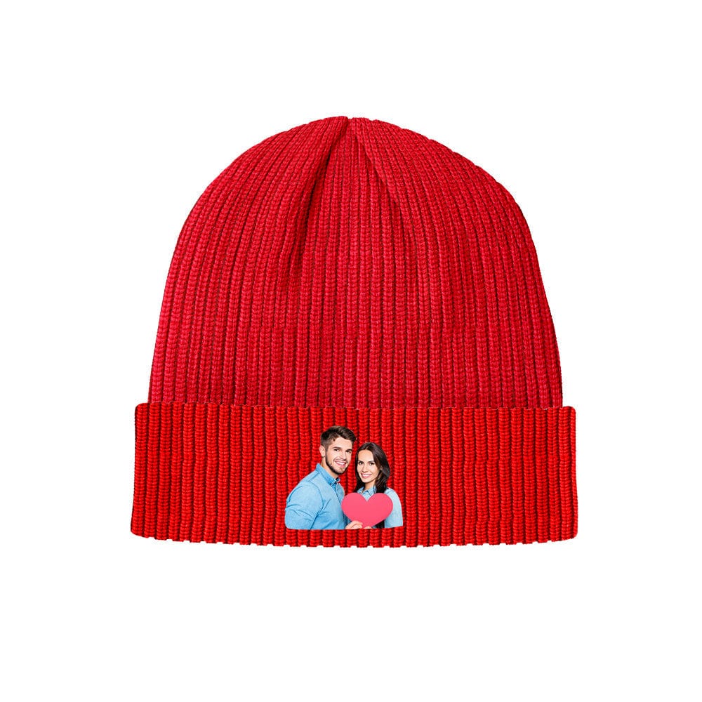 Custom Knitted Hat Adult Unisex Beanie Hat Warm Cap for Winter Gifts - Image 4