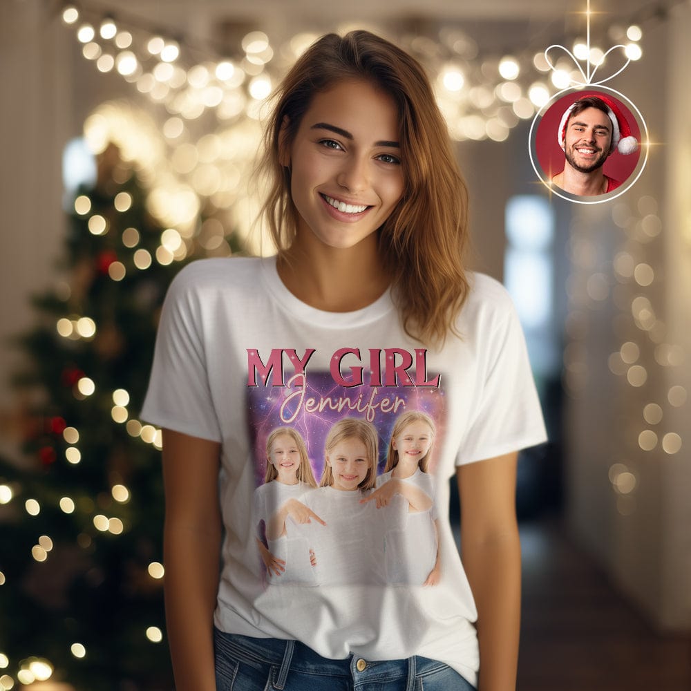 Custom Photo And Text Vintage T-shirt Personalized Vintage Tee For Him And Her - Image 2