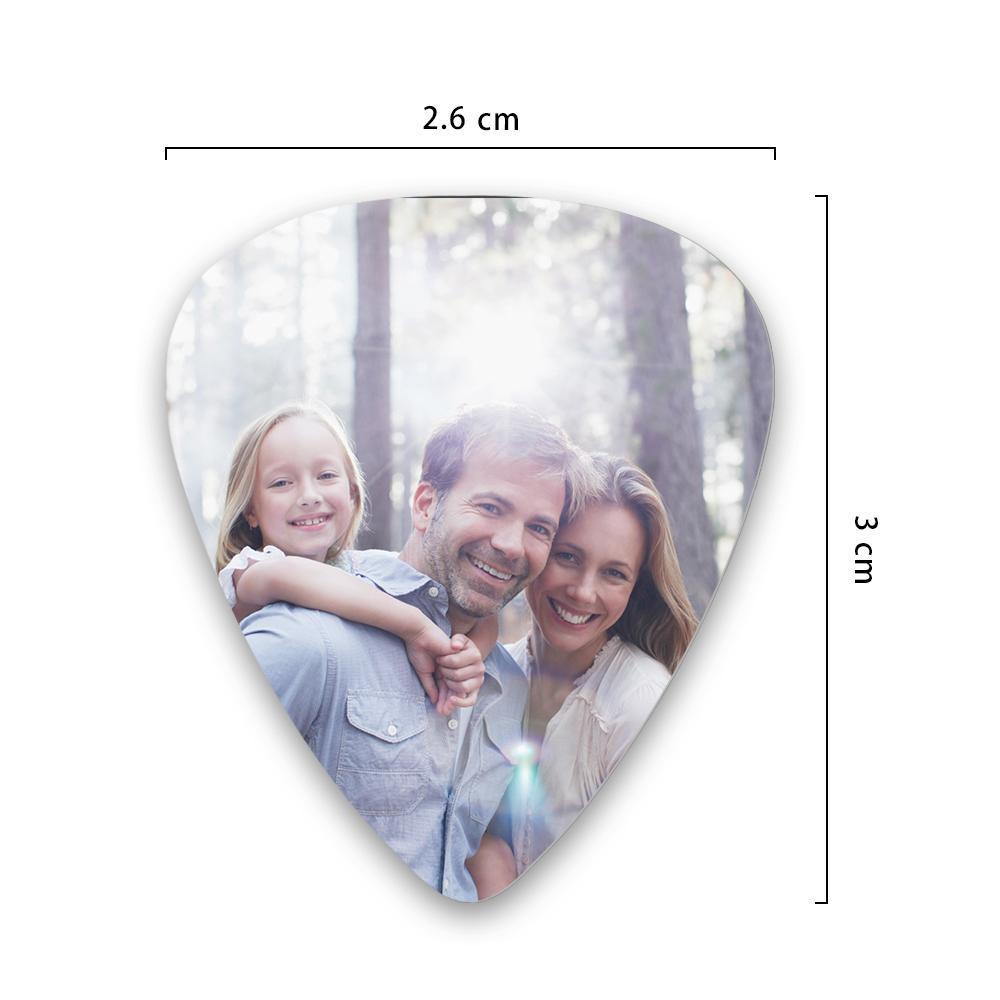 Father's Day Gift Custom Photo Guitar Pick Family Gift - 12pcs - Image 2