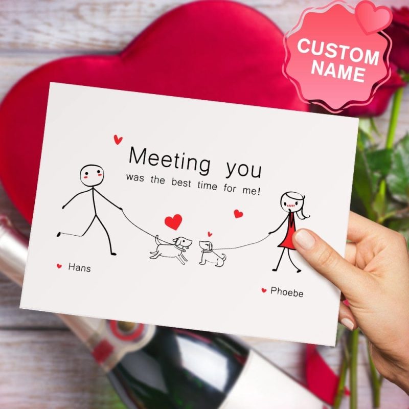 Valentine’s Day Card Personalized Greeting Cards For Couple