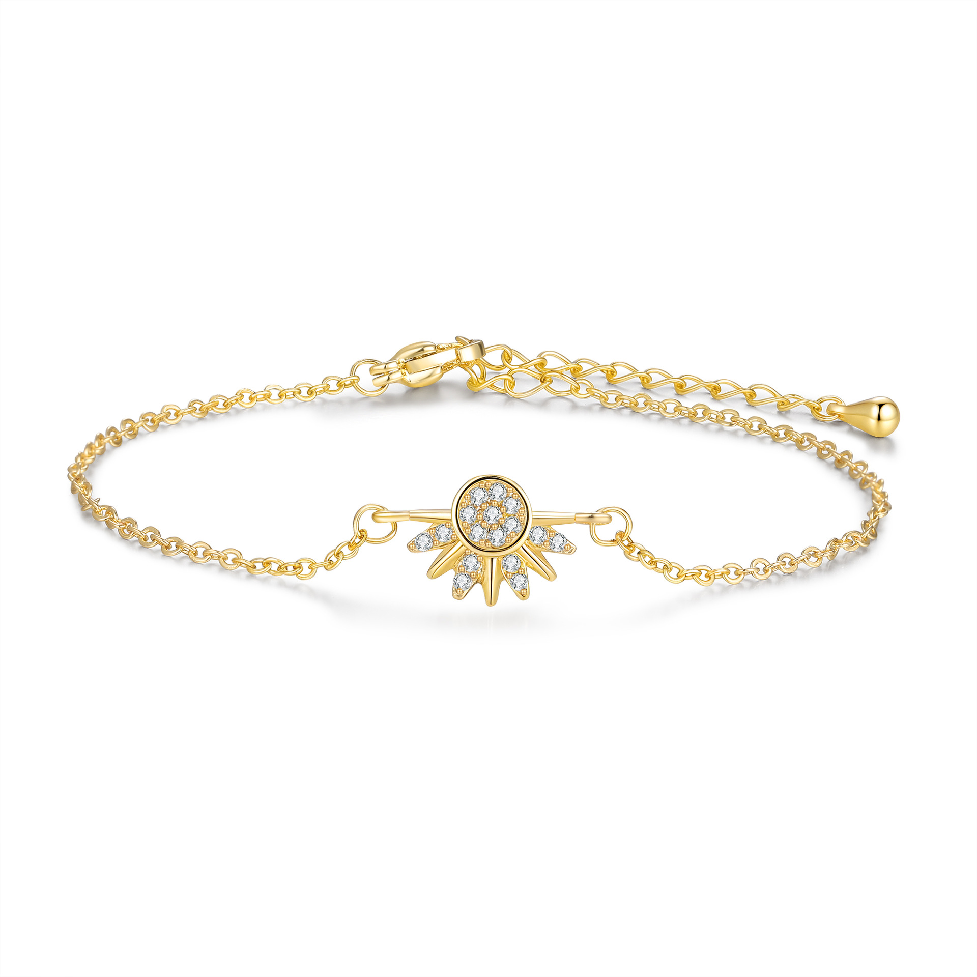 Moon and Sun Diamond Couple Bracelets Magnetic Bracelet Set - Image 2