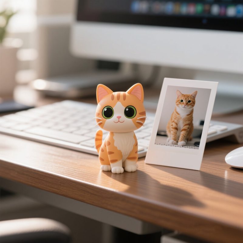 Photo to 3D Mini Figure Gift Idea for Coworkers or Office Desk Display