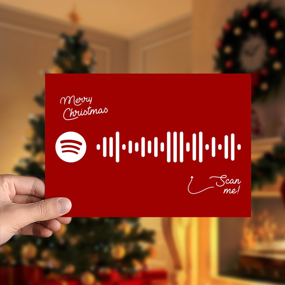 Happy Xmas (War Is Over) Spotify Code Music Greeting Card