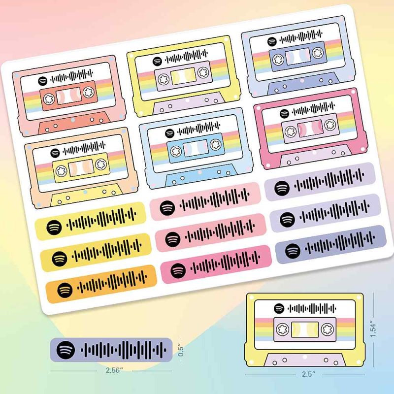 Scannable Spotify Code Stickers Music Stickers Unique Gifts