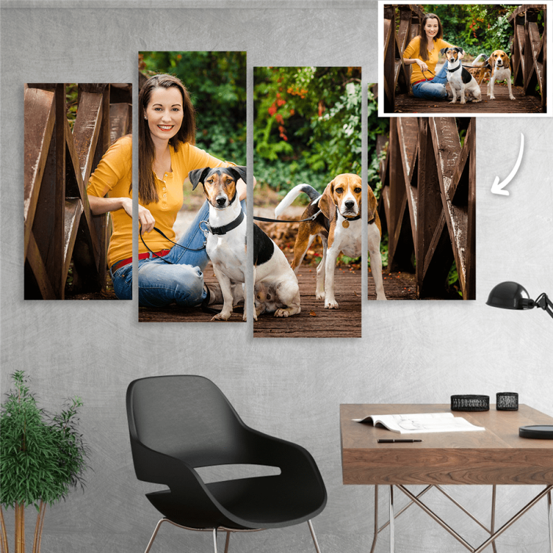 Personalized Canvas Print Gift For Dog Owner – 4 Pcs
