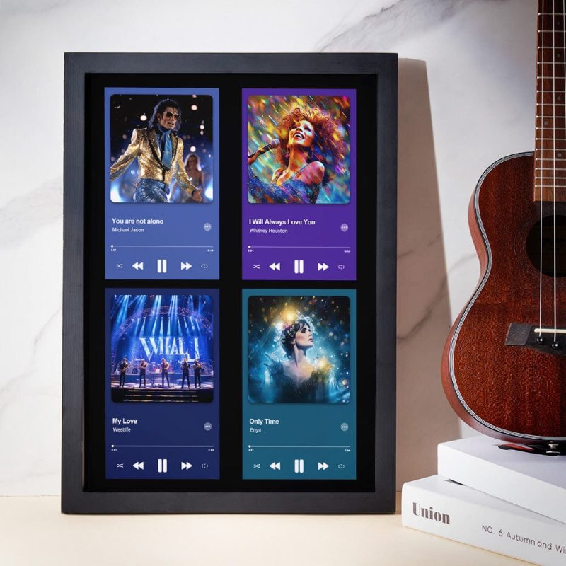 Custom Photo Song Frame DIY Creative Music Home Gifts