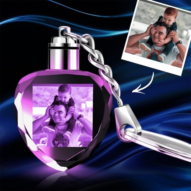 Father’s Day Keychain Fathers Day Gift Custom Keychain With Photo
