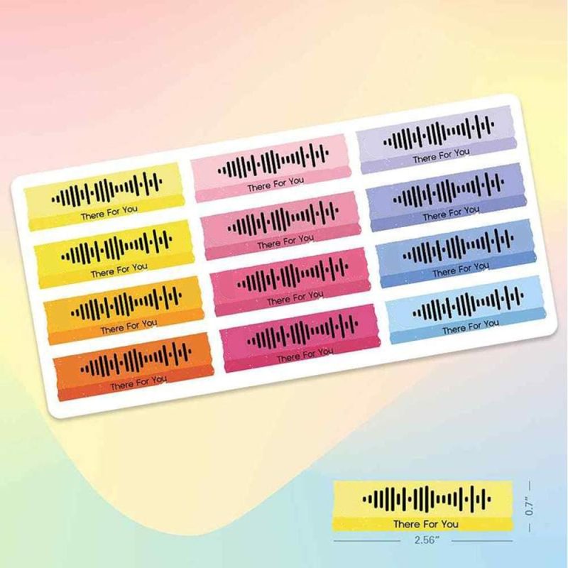 Custom Spotify Code Sticker Music Stickers Valentine’s Day Stickers Gifts