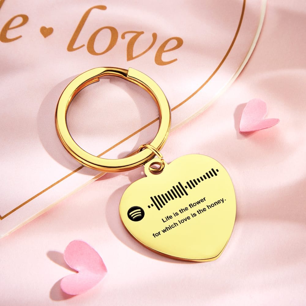 Custom Keychain With Text Personalised Keychain Gifts for Couples 4 Colors - Image 2