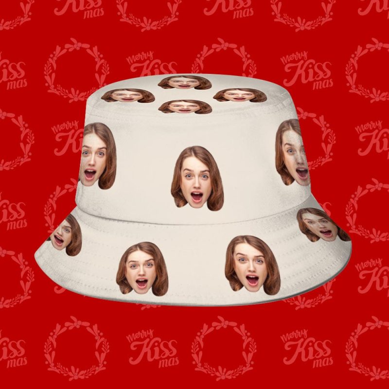 Christmas Gifts Custom Bucket Hats Face Bucket Hat Unisex