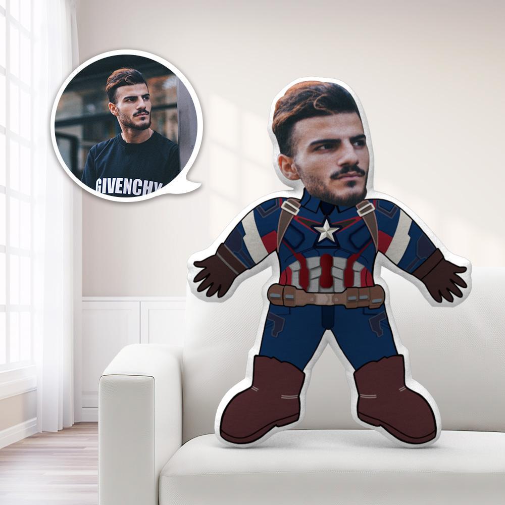 Personalized Face Pillow Toy Capitain America Civil War Throw Pillow Boby Pillow Gag Gifts Funny Teacher Gifts