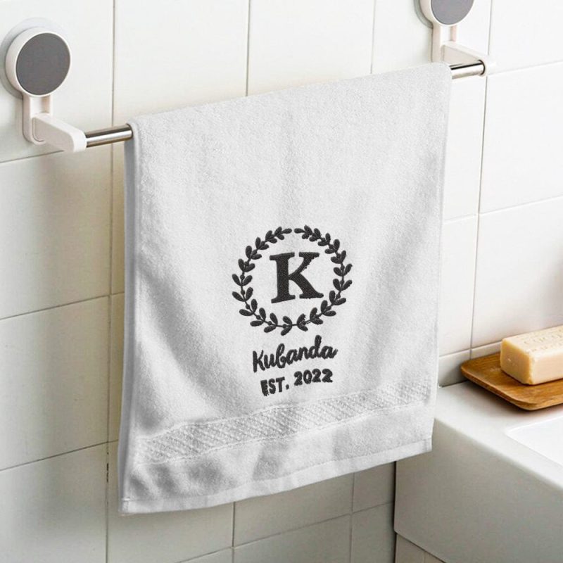 Custom Embroidered Towel Personalized Towel Gift for Lover
