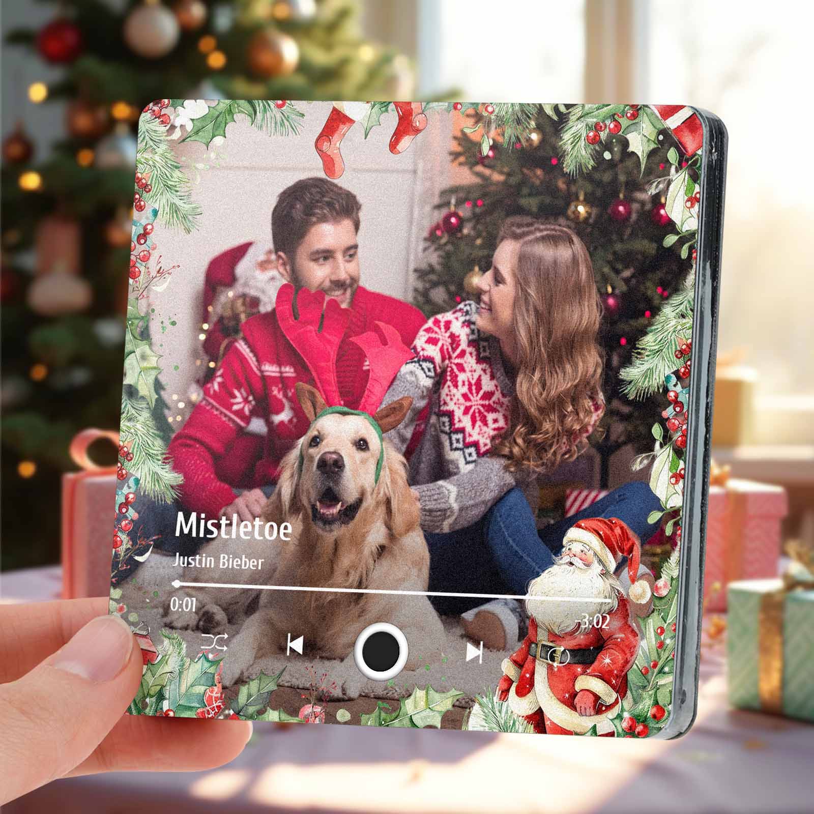 Custom Family Photo Music Fridge Magnet Christmas Gifts for Family Personalized Music Magnets Can Play Songs - Image 2