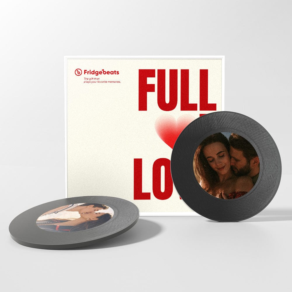 Custom Music & Photo Fridge Magnet Can Customize 1-6 Vinyl and Songs - Image 2