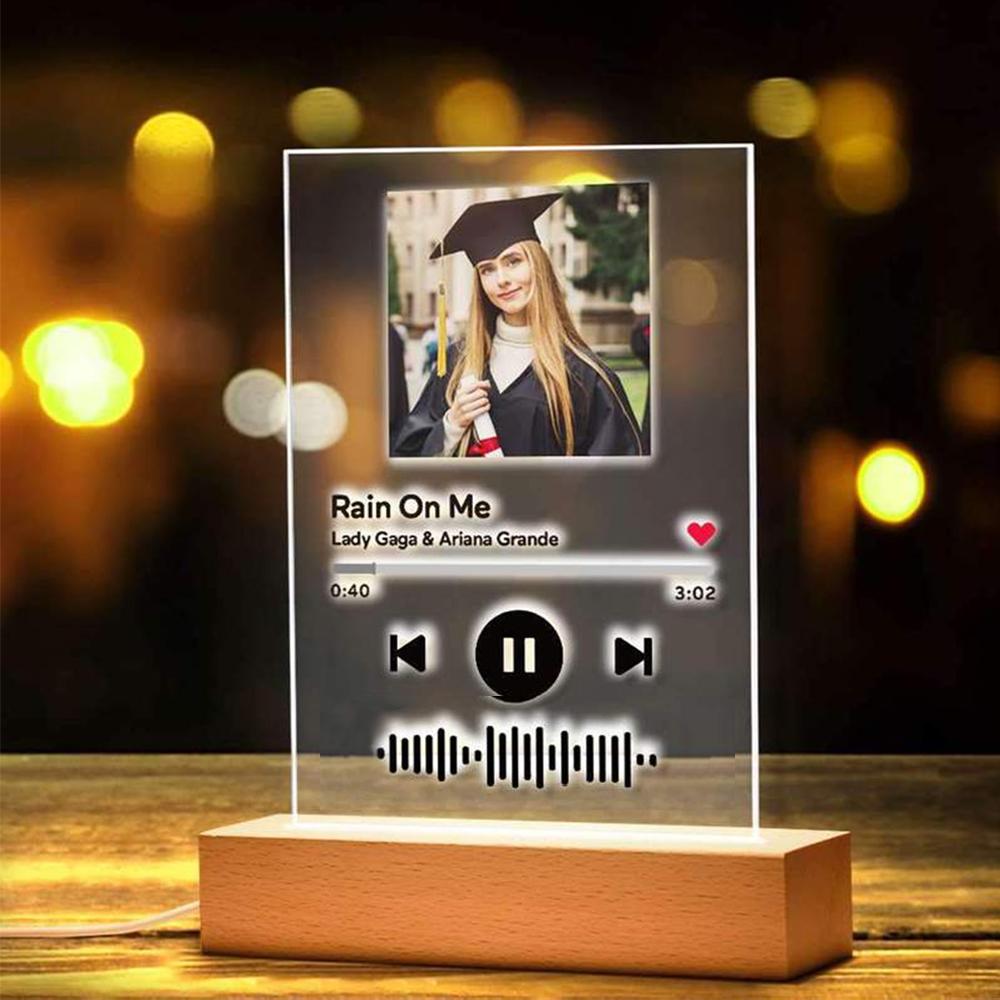 GiftLAB Song Night Light Plaque Personalized Graduation Gifts Custom Birthday Gift Ideas