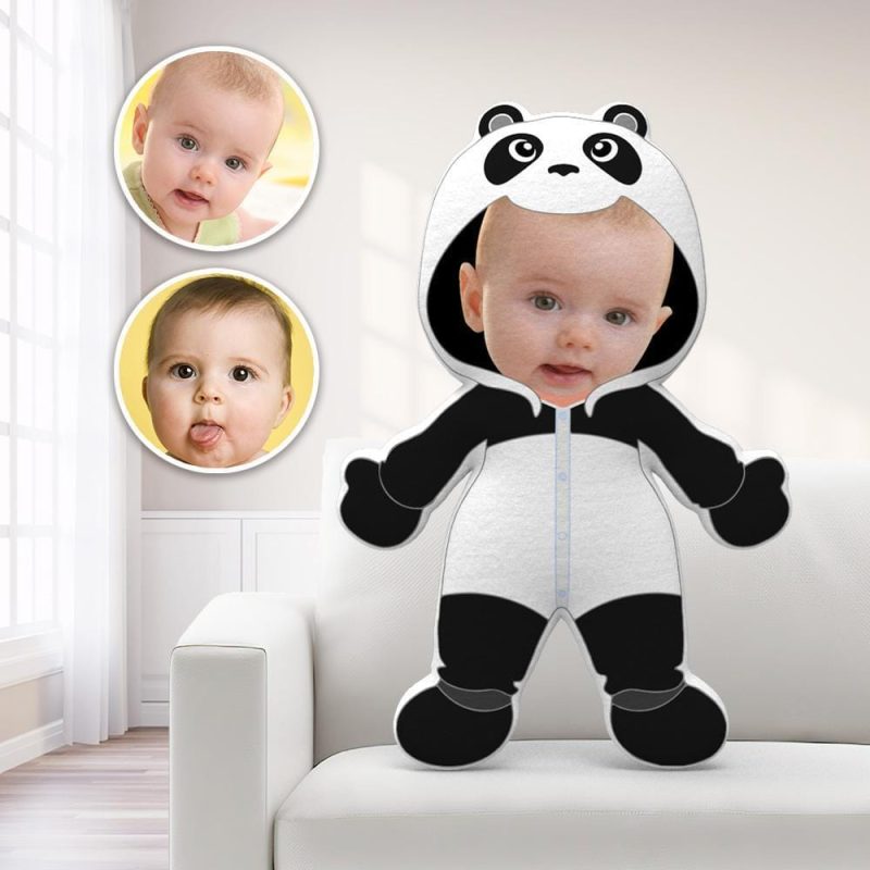 Face Pillows Personalized Pillows Pillow Toy Panda Throw Pillow MiniMe Pillow Christmas Gifts For Baby