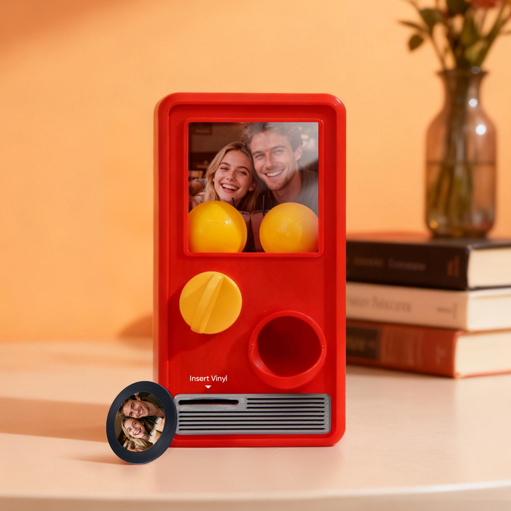 Personalized Music and Photo Music Gachapon Machine Custom Song Mini Record Box Retro Gifts for Her - Image 2
