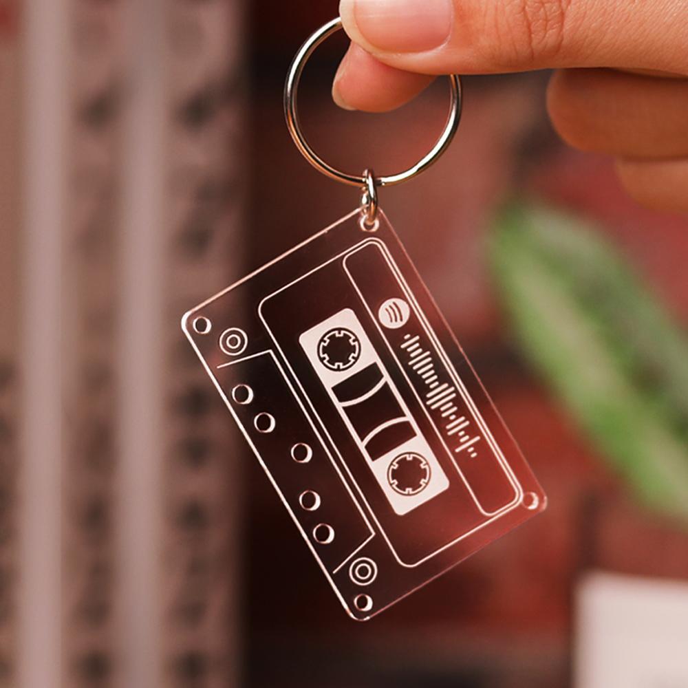 Custom Music Keychain Custom Spotify Keychain Gifts for Him - Image 2