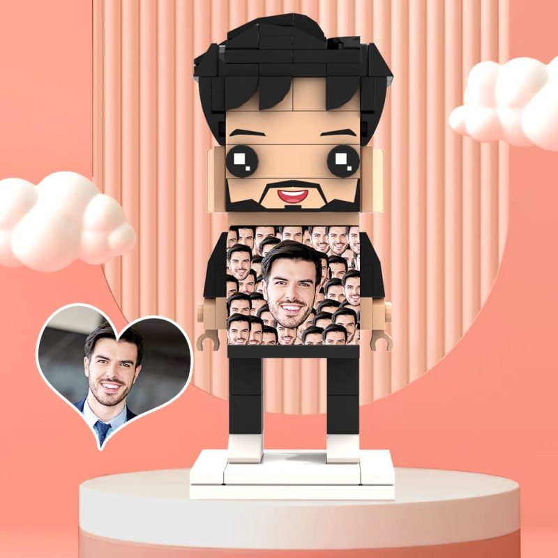 Valentine’s Day Gifts Custom Brick Figures Personlized Mash Face Brick Figures