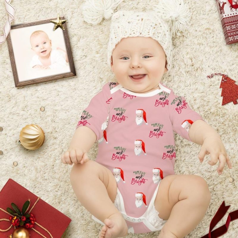 Custom Christmas Newborn Onesie Infant Christmas Outfit Baby Christmas Gifts