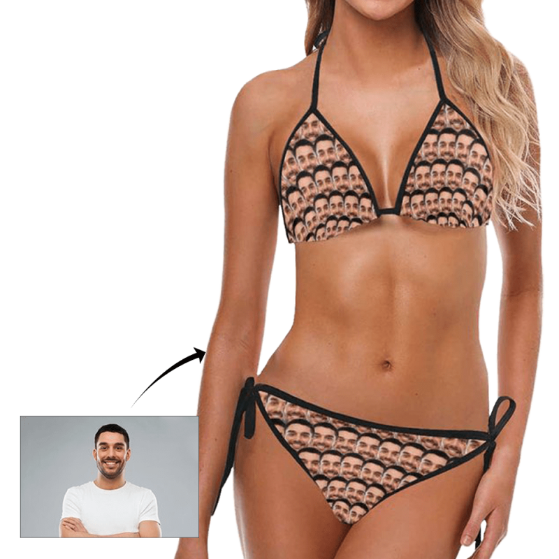 Custom Face Cute Bikini Custom Swimming Suits Girlfriend Gift