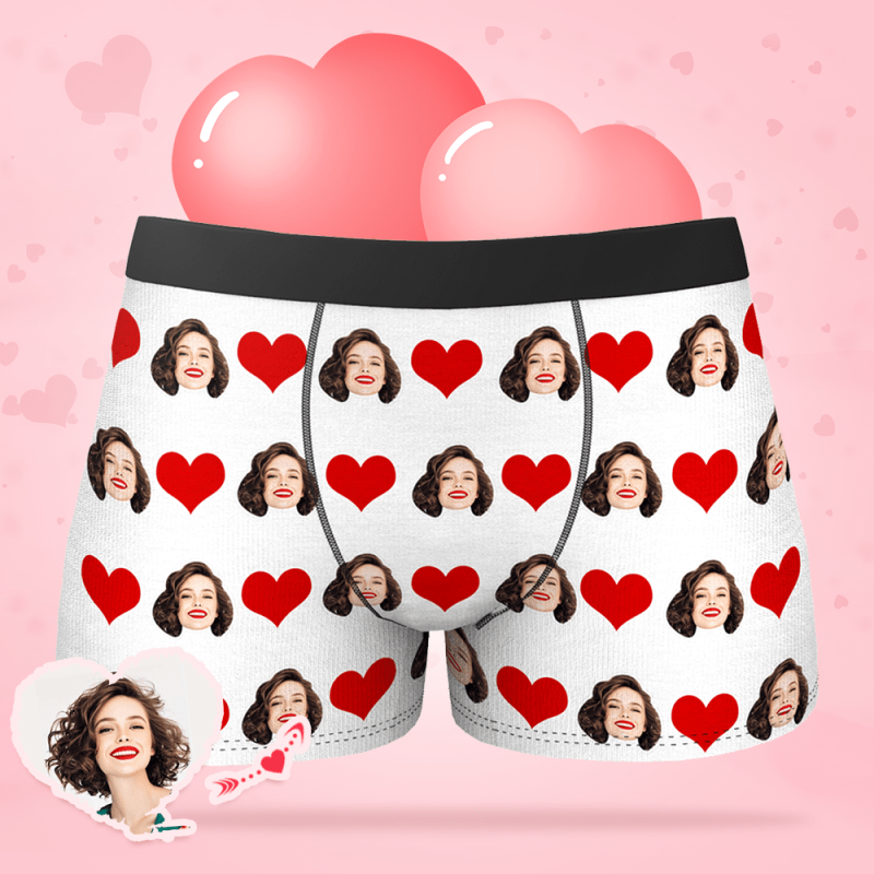 Customized Boxer Birthday Gifts for Boyfriend Heart – 5 Colors