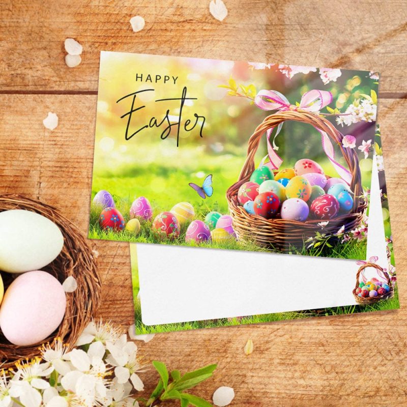 Colorful Eggs Easter Card Funny Easter Card Gifts For Him