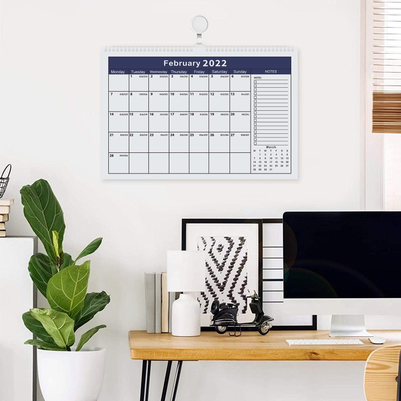 2022 Full Year Calendar Desk or Wall Calendar Chart Daily Schedule Table Planner Calendar Gifts
