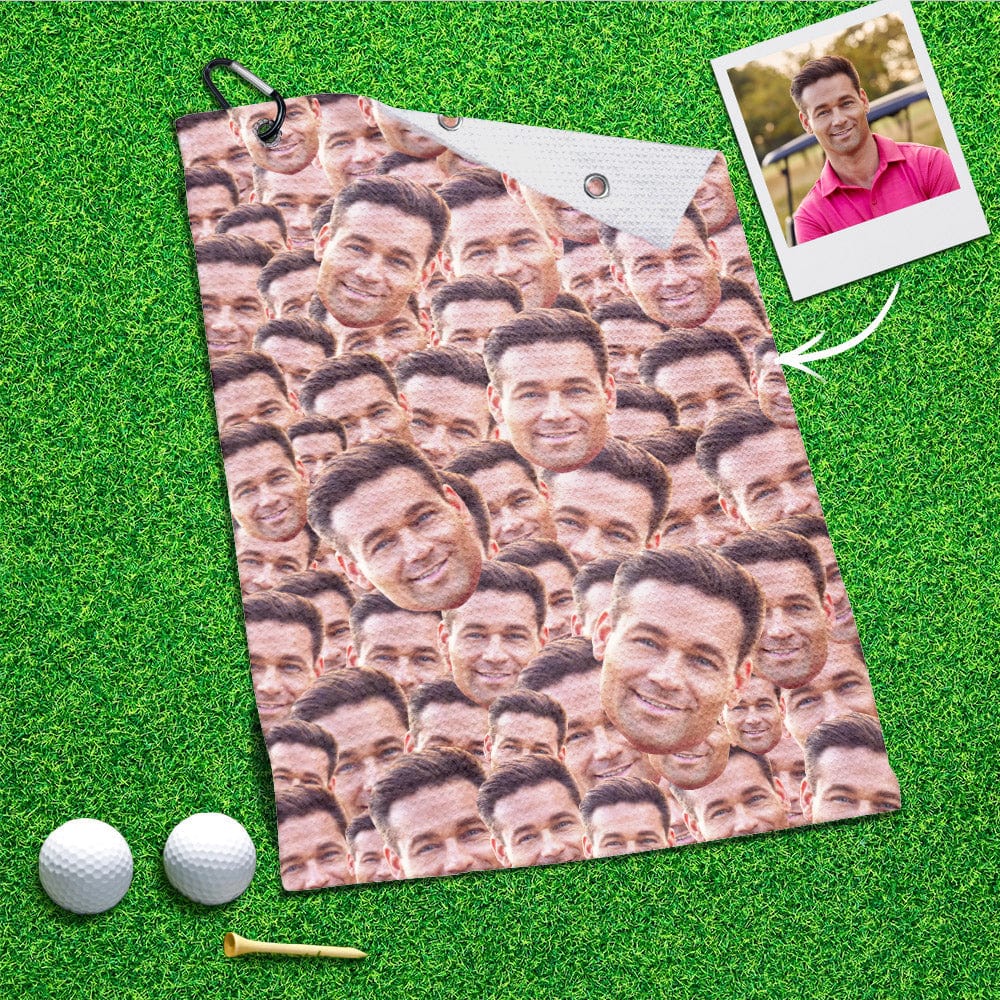 Custom Printed Golf Towel With Face Custom Towel Gifts for Golf Lovers 22 Styles - Image 2