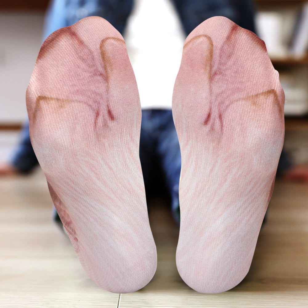 Funny 3D Print Animal Socks Feet Socks Funny Socks Gifts - Pig Feet - Image 2