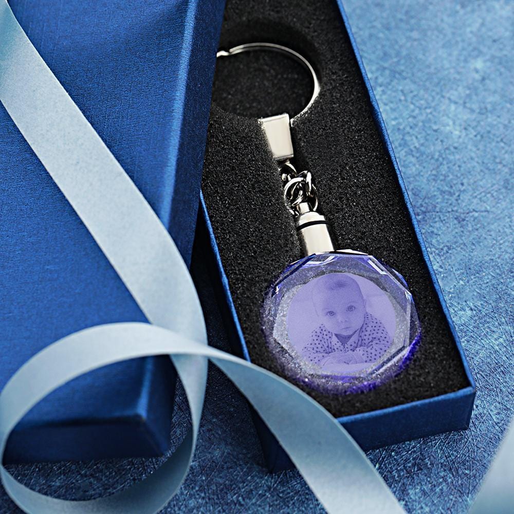 Father's Day Keychain Gifts For Stepdad Custom Keychain - Crystal - Image 2