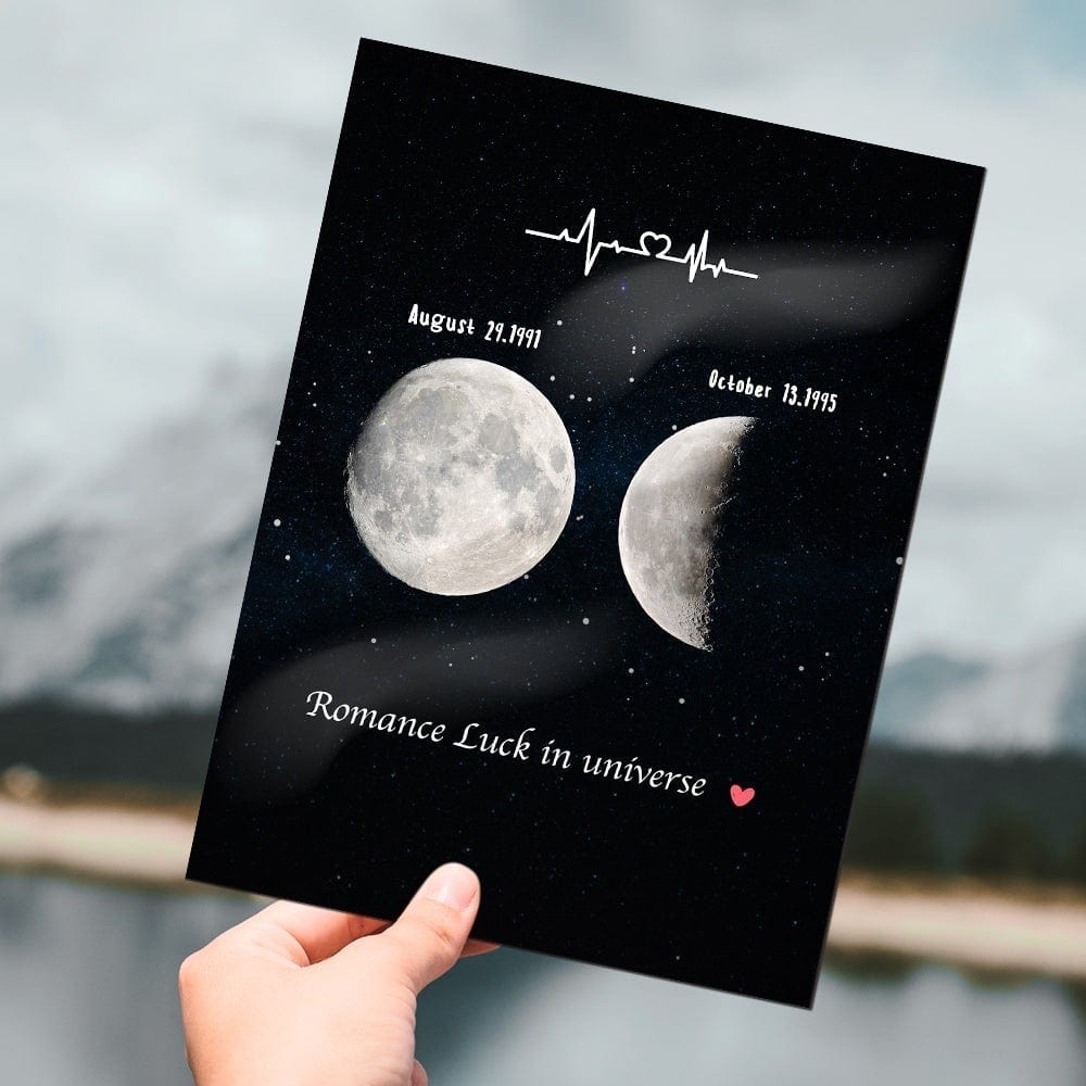 Moon Phase Plaque Moon Phase Date Gifts Best Friend Birthday Gifts