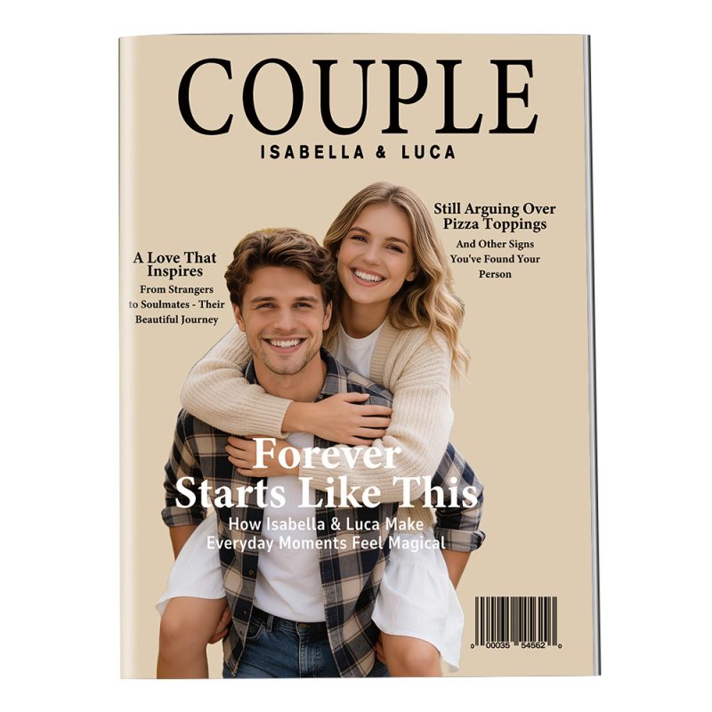 Personalized COUPLE Magazine for Her on Valentine’s Day & Anniversary