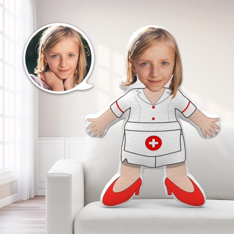 Face Pillows Personalized Pillows Pillow Toy Nurse MiniMe Pillow Christmas Gifts For Kids