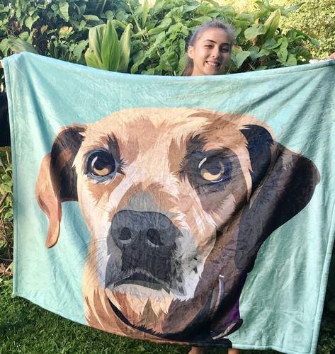 Personalized Dog Blanket Pet Memorial Gifts