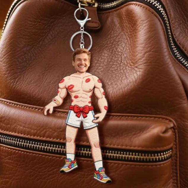Custom Funny Personalized Mini Figure Keychain/Doll Face Sexy Valentine Wire Doll Gift
