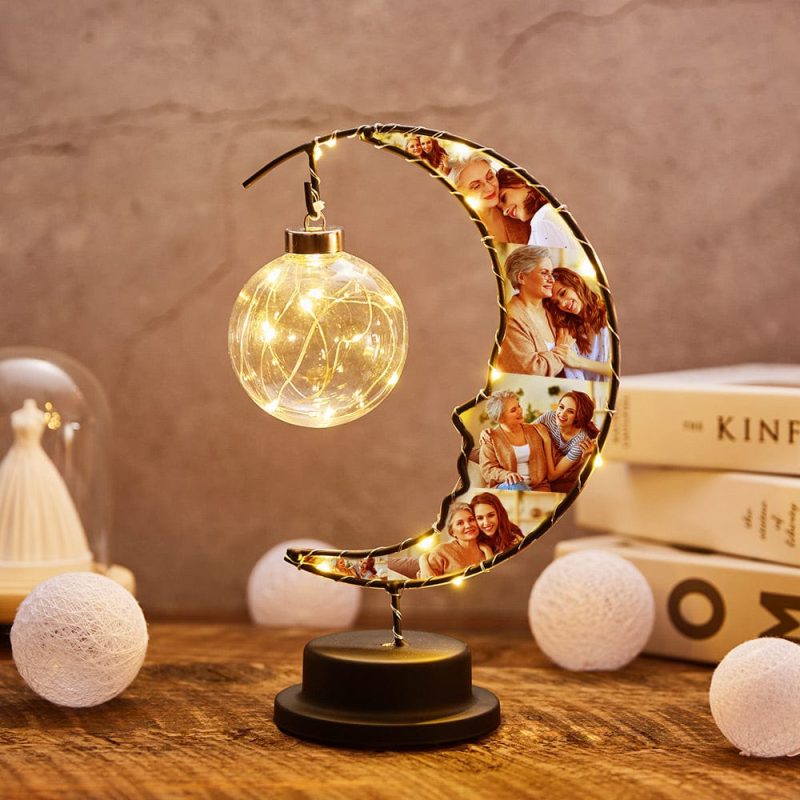 Christmas Gift For Mom Photo Moon Light with 6 Photo Mother’s Day Gift