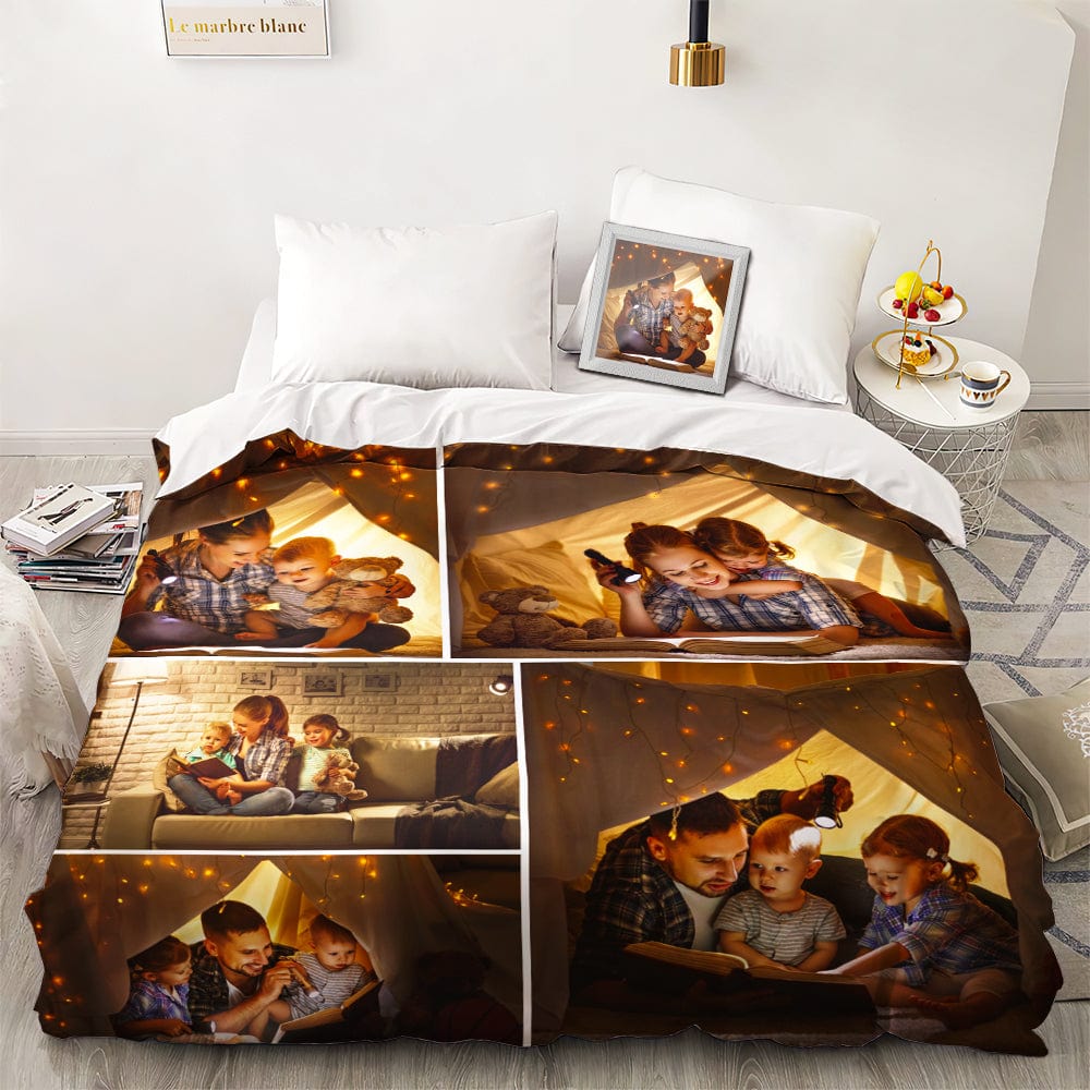 Personalized Duvet Cover With Photos Father's Day Gifts Up To 9 Photos - Image 2