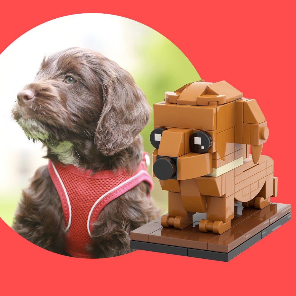Fully Body Customizable Giant Poodle 1 Dog Photo Custom Brick Figures Small Particle Block Brick Me Figures Customized Giant Poodle Only - Image 2