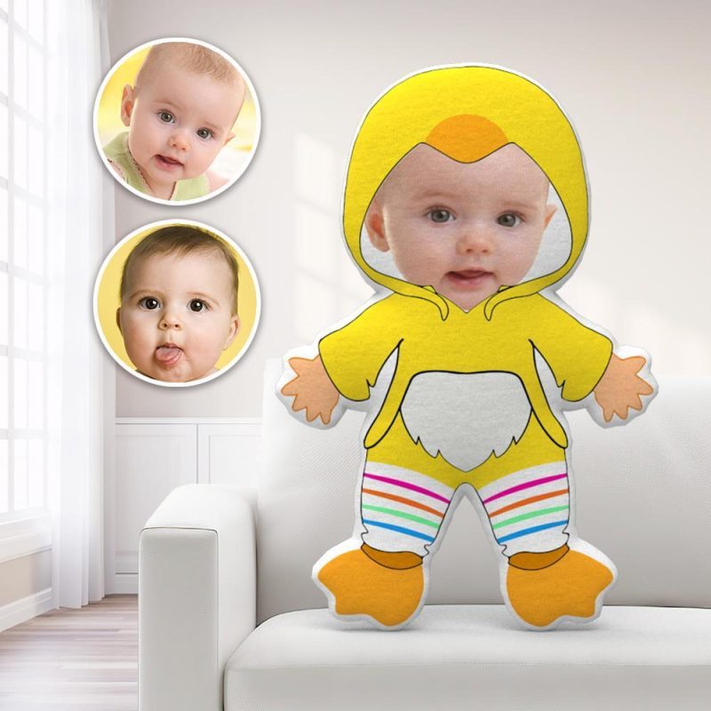 Personalized Face Pillow Toy Duck Throw Pillow MiniMe Pillow Christmas Gifts For Baby