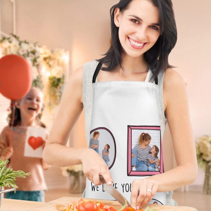 Mother’s Day Apron Custom Apron with Photo – We Love You Mummy